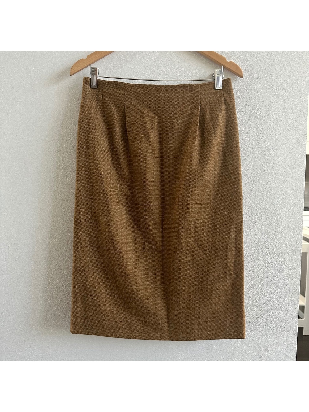Authentic Vintage Celine Paris Wool Pencil Skirt Midi Size 42